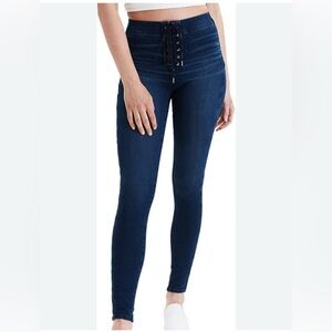American Eagle 360 Next Level Stretch Jeans Jeggins Blue 4 Regular